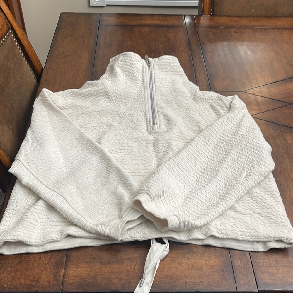 Lulu Lemon Cropped Quilted Sweater